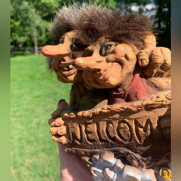 Rare Vintage Original NyFORM TROLL Welcome Door Plate - Picture 11 of 16